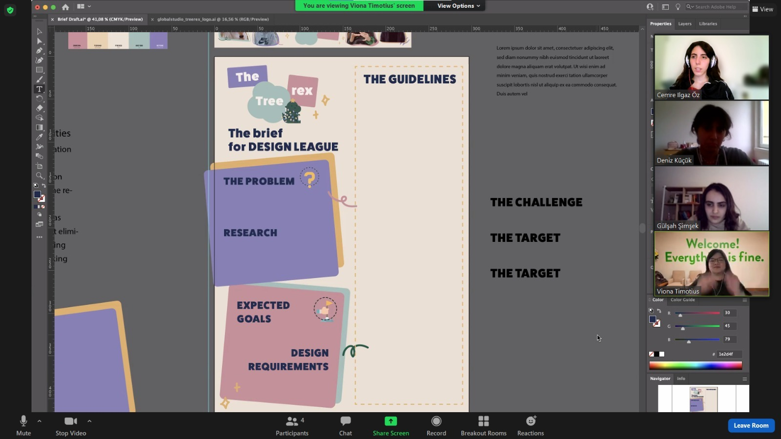 Preparing the first brief draft - Design Team 18 | The Global Studio 2021